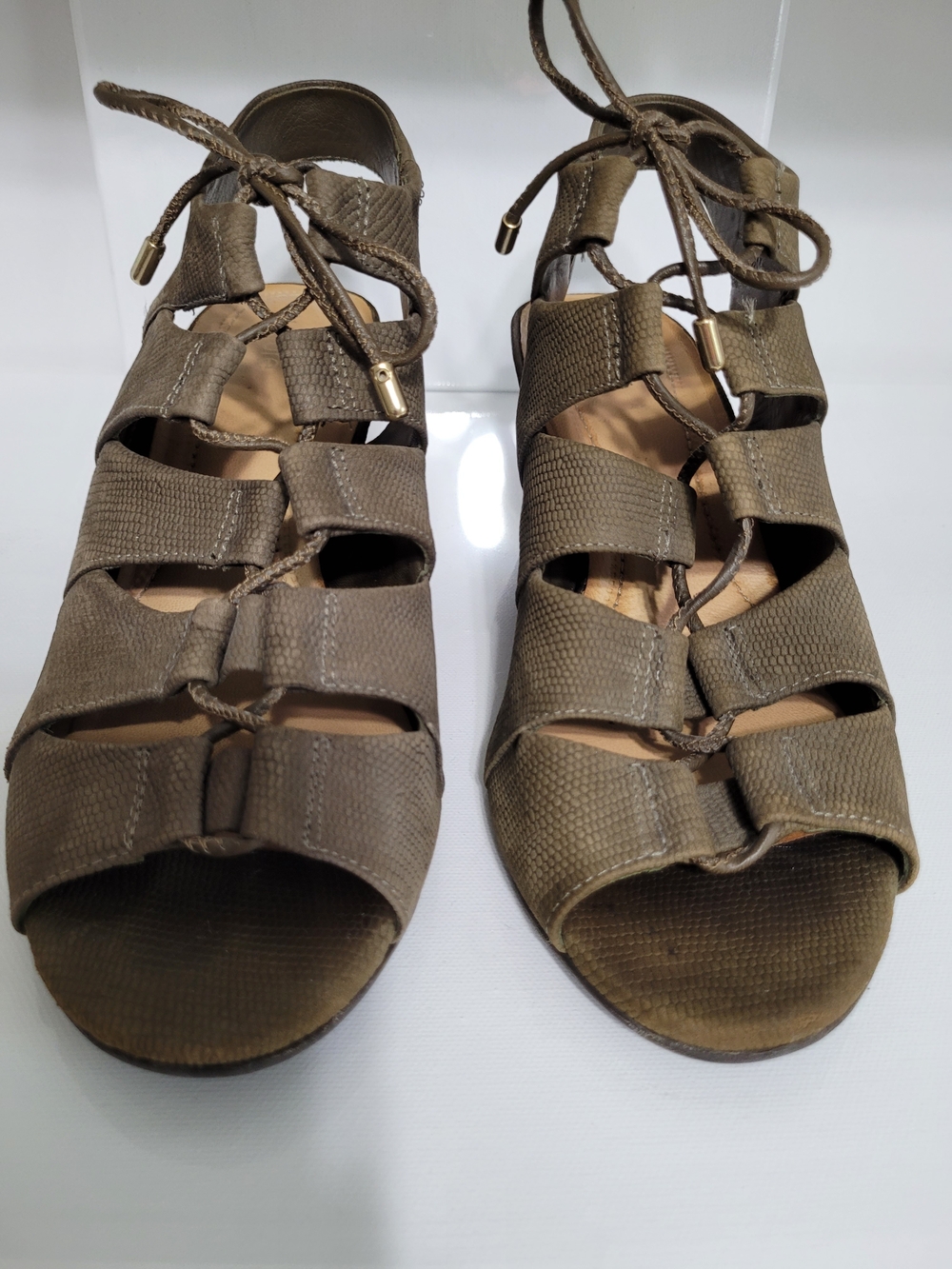 Nurture by Lamaze Olive Lace-Up Gladiator Sandals